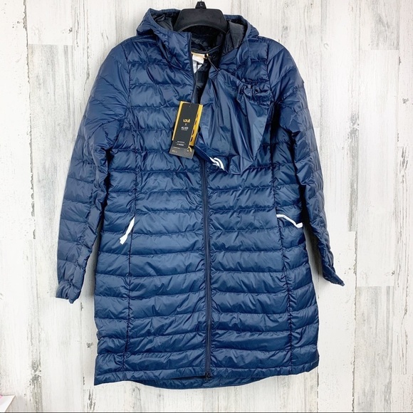 Lole Hooded Winter Down Zipper Front Winter Jacket - Picture 9 of 10